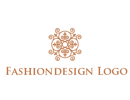 line art ornamental beauty logo