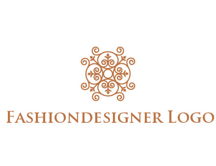 line art ornamental beauty logo