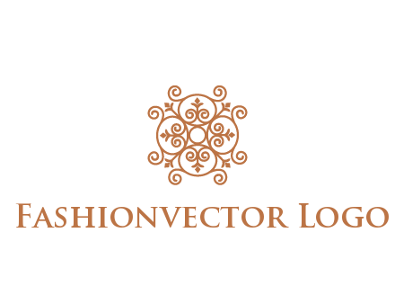 line art ornamental beauty logo