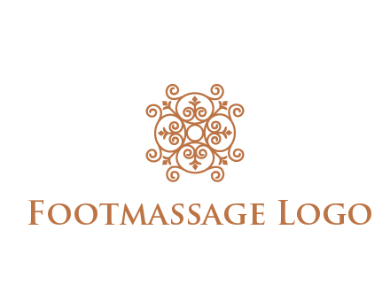 line art ornamental beauty logo