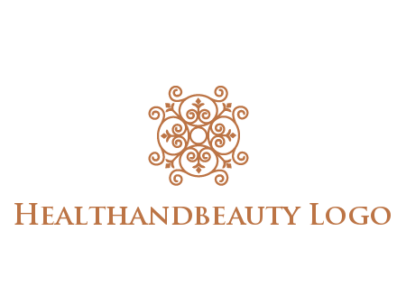 line art ornamental beauty logo