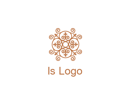 line art ornamental beauty logo
