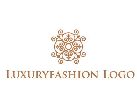 line art ornamental beauty logo