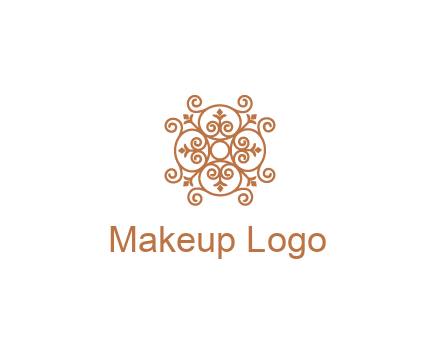 line art ornamental beauty logo