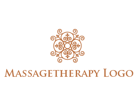 line art ornamental beauty logo