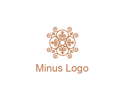 line art ornamental beauty logo
