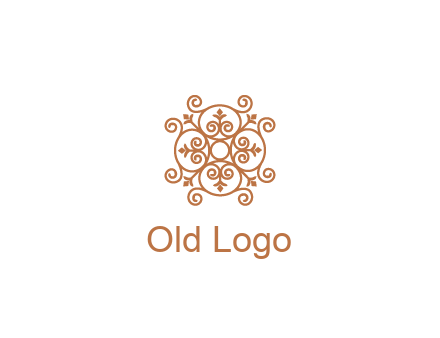 line art ornamental beauty logo