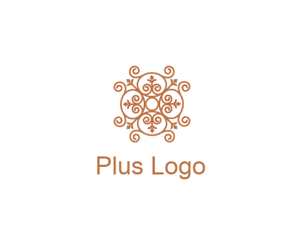 line art ornamental beauty logo