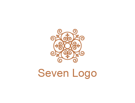 line art ornamental beauty logo