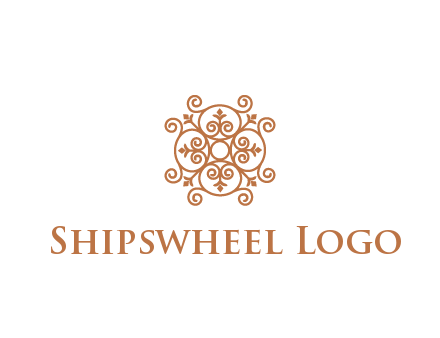 line art ornamental beauty logo