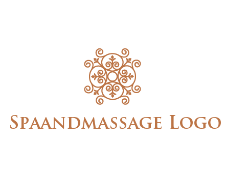 line art ornamental beauty logo