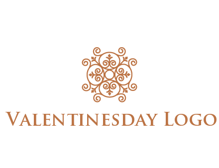 line art ornamental beauty logo