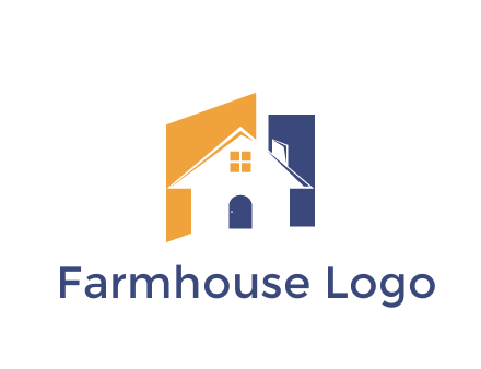 negative spacing of house construction logo