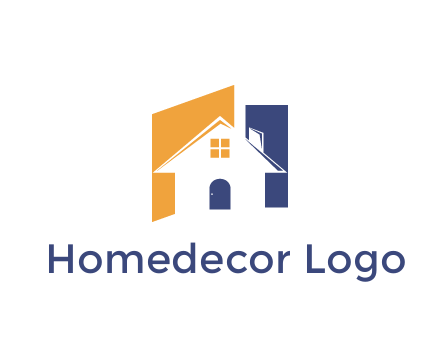 negative spacing of house construction logo