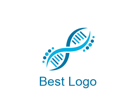 abstract DNA strand medical logo