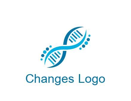 abstract DNA strand medical logo