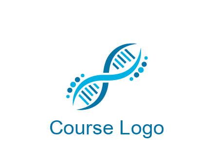 abstract DNA strand medical logo