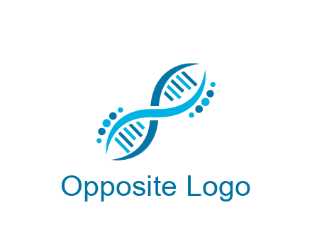 abstract DNA strand medical logo
