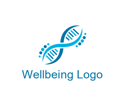 abstract DNA strand medical logo