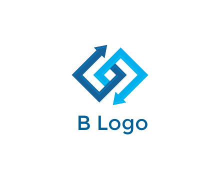 blocky arrow media logo