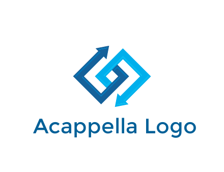 blocky arrow media logo