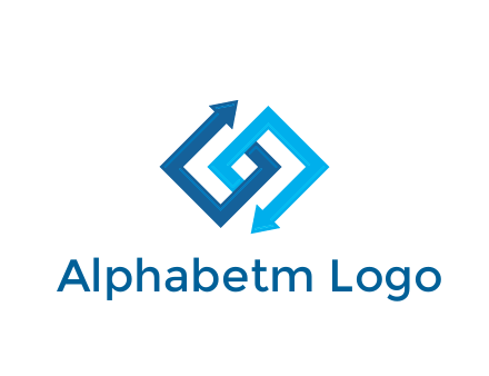 blocky arrow media logo