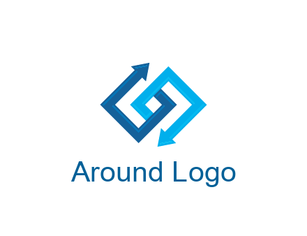 blocky arrow media logo