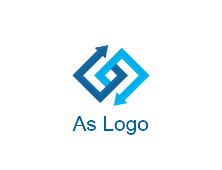 blocky arrow media logo