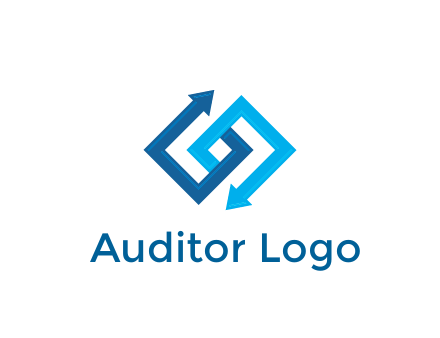 blocky arrow media logo