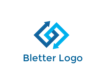 blocky arrow media logo