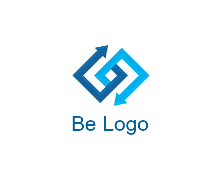 blocky arrow media logo