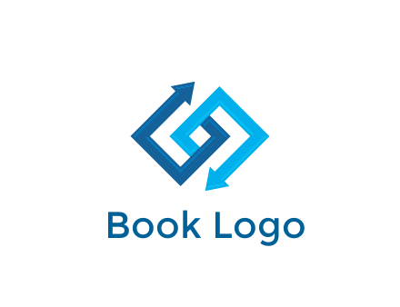 blocky arrow media logo