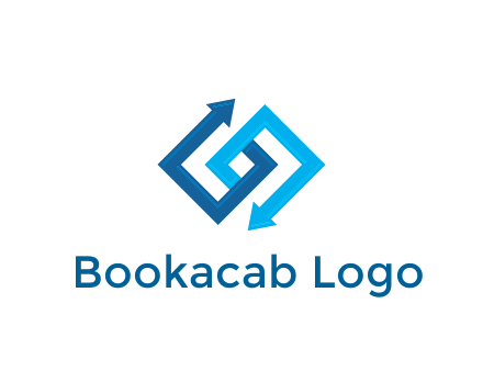 blocky arrow media logo