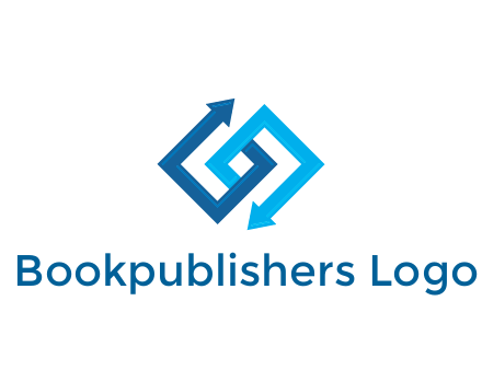 blocky arrow media logo