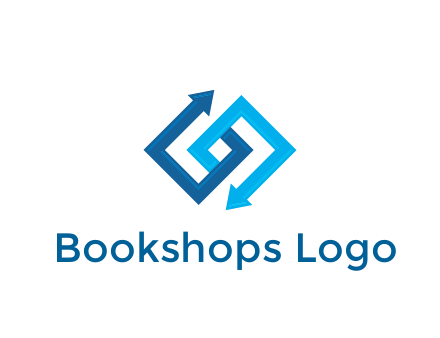blocky arrow media logo