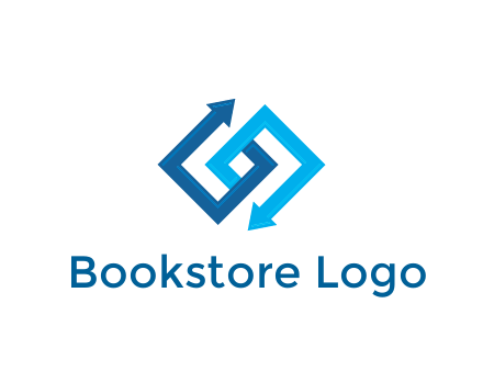 blocky arrow media logo