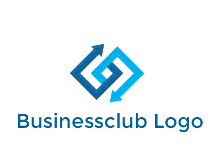 blocky arrow media logo