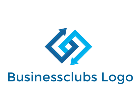 blocky arrow media logo