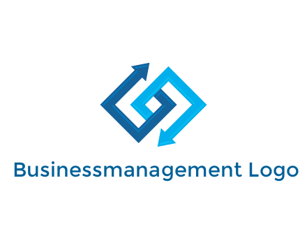 blocky arrow media logo