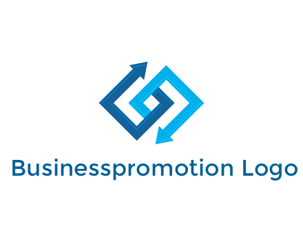 blocky arrow media logo
