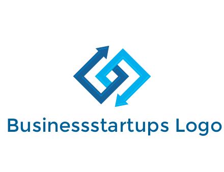 blocky arrow media logo