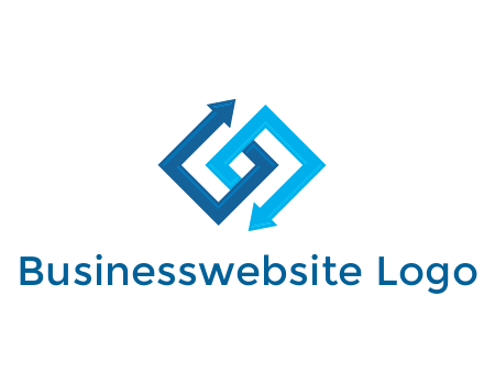 blocky arrow media logo