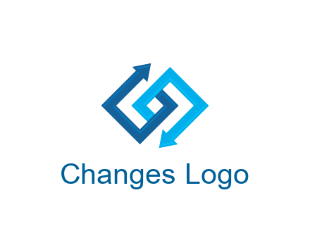 blocky arrow media logo