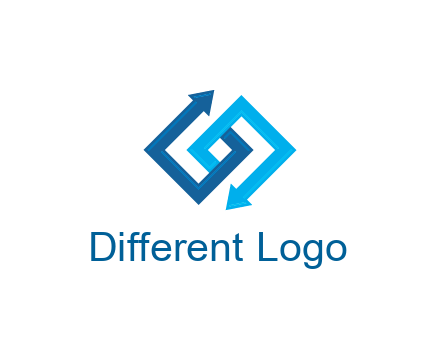 blocky arrow media logo