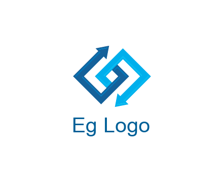 blocky arrow media logo