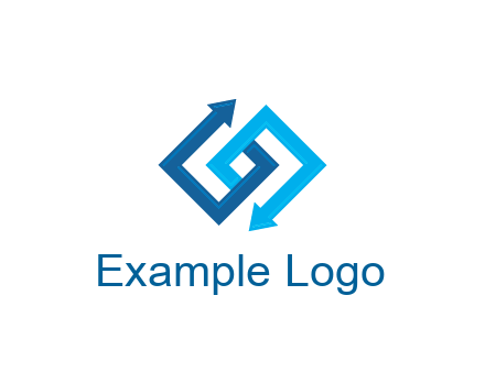 blocky arrow media logo