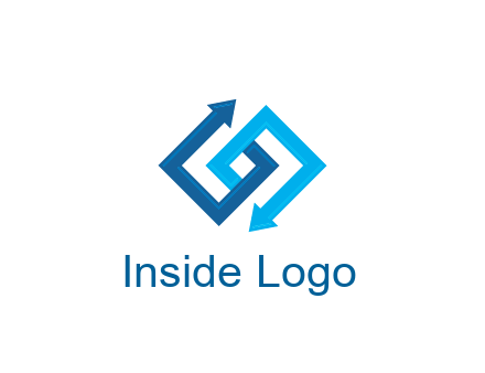 blocky arrow media logo
