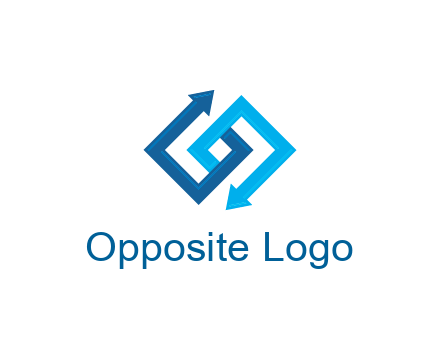 blocky arrow media logo