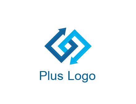 blocky arrow media logo