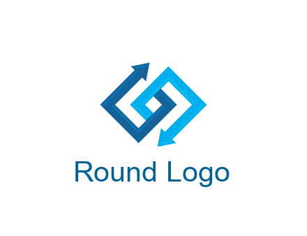 blocky arrow media logo